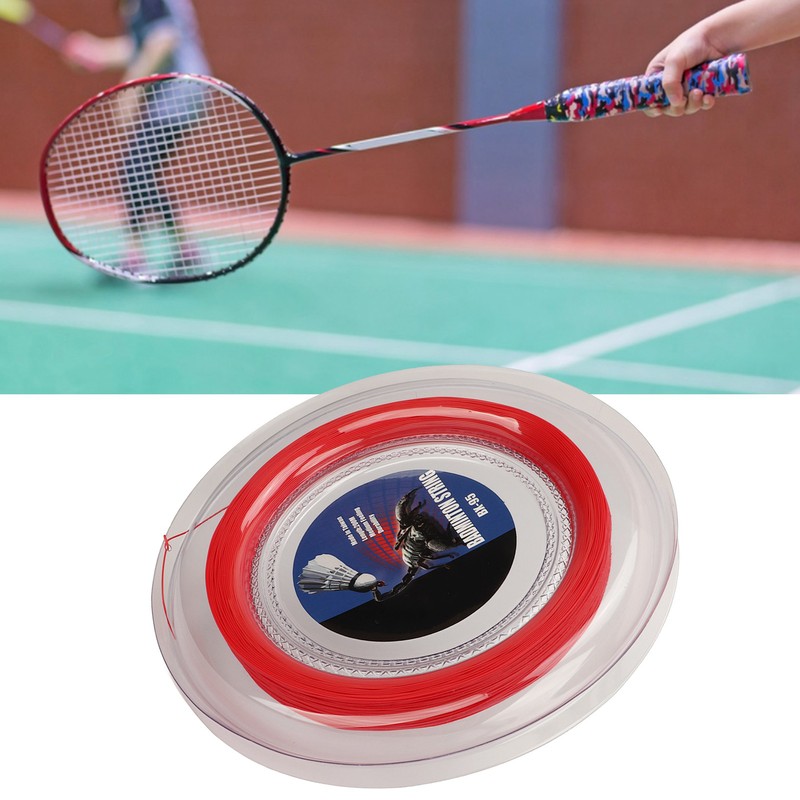 POWERTI Badminton Racquet String High Elasticity Wear Resistant Resin Fibre