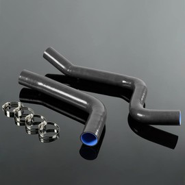 Silicone Radiator Hose Compatible with Chevy Camaro/Firebird 67-69 Black