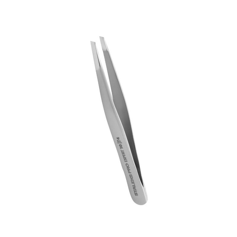 STALEKS PRO Expert 10/4 Precise Stainless Steel Eyebrow Tweezer