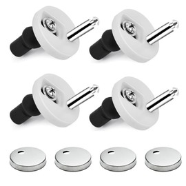 4 Pack Toilet Seat Fittings Fixings | Quick Release Hinges | Universal Compatibility