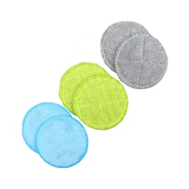 Reusable Mop Refill Pads,6 Pcs Heavy Duty Microfibre Wet Dry Cleaning Mop Pad , Floating Mop Pads, Washable Microfiber Mop Heads ,for Wet Dry Floor Cleaning Hardwood Laminate Floor