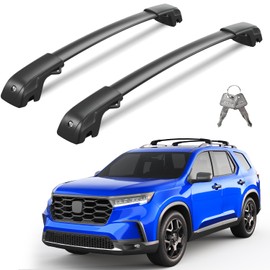 Wonderdriver Lockable Roof Rack Cross Bars 220lbs Compatible with Honda Pilot 2023 2024 2025 Elite Sport Touring Trailsport (Not for LX and EX-L),Heavy Duty Aluminum Roof Rails Crossbars Rooftop