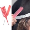 Hair Styling Comb,Highlighting Professional Styling Comb Metal Rat Tail Teasing