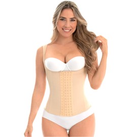 M&D C-4055 Fajas Colombianas Reductoras y Moldeadoras Compression Vest Shaper for Women Beige M