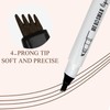 2PC Microblading Eyebrow Pencil, 2025 New Magic Liquid Eyebrow Pen,4