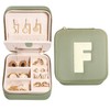 S.Leaf Initial Travel Jewelry Case Jewelry Boxes for Women Small