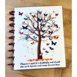 Handmade Butterfly Whisper Cover Set for use with Classic Happy Planner-