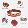 Bbmmayy Spiked Dog Collar, Mushrooms Rivet Studded Adjustable Pu Leather