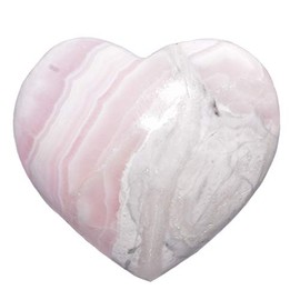 CHARGED Fluorescent Pink Peruvian Mangano Calcite Crystal Pocket Puffy Heart / Palm Stone VERY GROUNDING & PROTECTIVE REIKI Healing Energy (Heart Palm Stone)