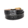Western Belt Genuine Leather Gold Bull Longhorn Black 1 Crocodile