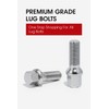 20 Pcs Lug Bolts Ball Seat 14x1.5 Thread 51mm Shank