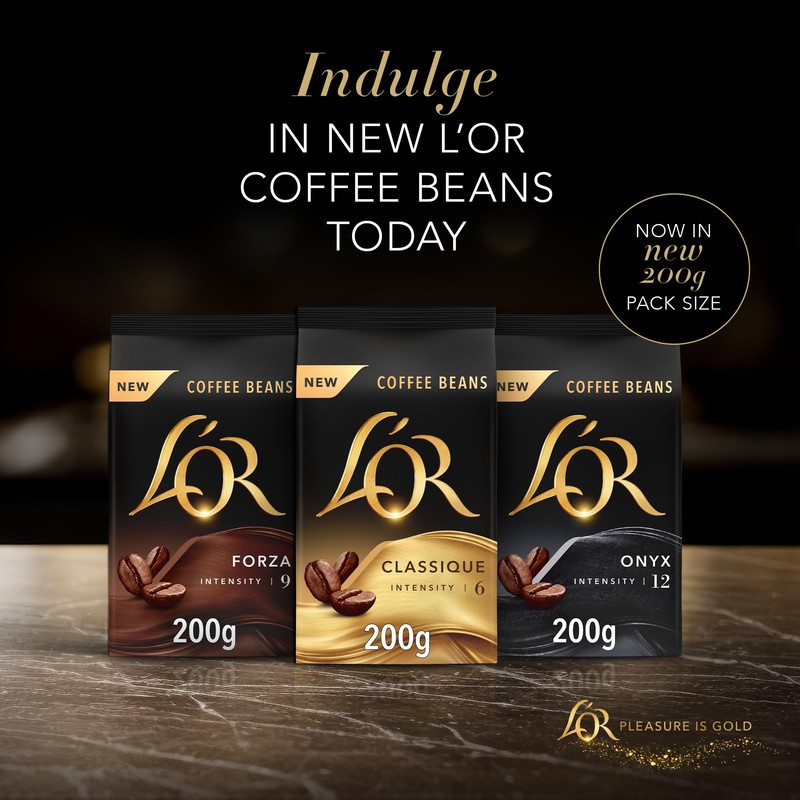 L'OR Forza Coffee Beans 200g Intensity 9 (4 x 200g,