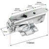 Spares2go Door Hinges for Indesit Integrated Fridge Freezer (Pair)