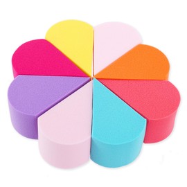 Sibba 8pcs Makeup Sponge Brush Set Beauty Blender Face Foundation Makeup Face Nose Eyes Contouring Powder Puff Coverage Blending Concealer Highlighter Creations Cosmetic Tool