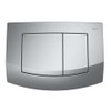 Tece Teceambia Switch Actuator Plate with Dual Flush Matt Chrome,