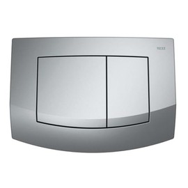 Tece Teceambia Switch Actuator Plate with Dual Flush Matt Chrome, 9240225
