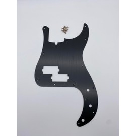 FenD PB P Bass Pickguard Pick Guard Guitar Scratch Plate 13 Hole 4 Strings Electric Bass Parts Aluminum There are grooves alloy material Fits for American/Mexican (black)