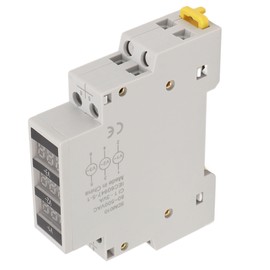 Voltage Meter Voltmeter 3 Phase Digital Display AC 80‑500V DIN Rail Mount for Measurement