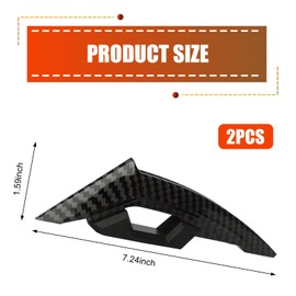Motorcycle Fairing Wing, 7.24" x 1.59" Carbon Fiber Motorcycle Side Spoilers, Claw-Shaped Motorbike Side Fairing Winglets Decor, Universal for Most Motorcycles
