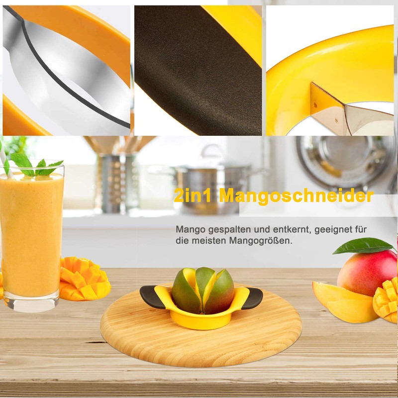 Mango Cutter, Stainless Steel Mango Divider Blade, Used for Mango