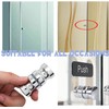 2 Pieces Round Glass Shower Door Knob - Stainless Steel