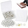 Keyboard Bubbles for Long Nails, 60 Pcs Clear Raised Heart