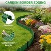 SHAOKAOLU 59FT Landscape Edging, 6" Tall Plastic Landscape Border w/Stakes