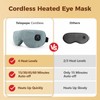 Telepepe Heated Eye Mask for Dry Eyes, Cordless Warm Eye