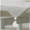 Mikinona 4pcs Marble Tablecloth Weights Clips Moon Shape Design for