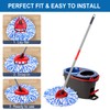 4 Pack Mop Replace Heads for 2 Tank System, Spin