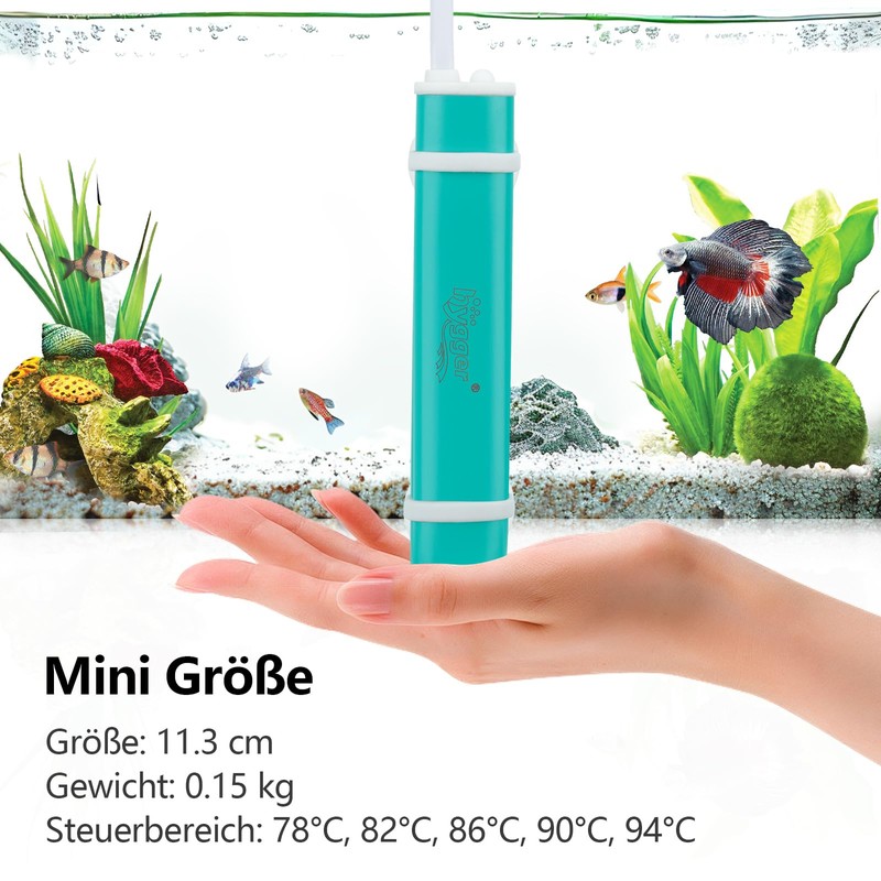 hygger Mini Aquarium Heater, with External Five Button Control, Thermostat