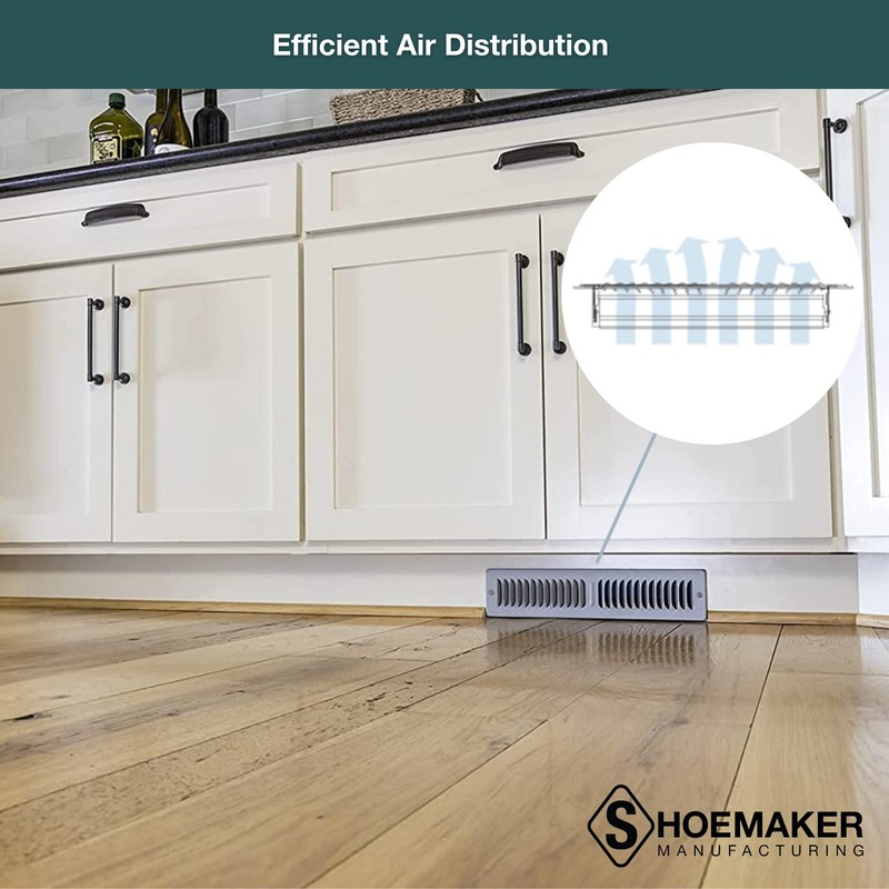 Shoemaker Manufacturing Cement Gray, 2x10, Premium Toe Space Grille, All