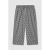 JAJU [JAJU] Women's Rayon Cotton Seersucker 3/4 Pajama Pants_Jet Black