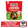 Milk-Bone Chews GnawBones Rawhide Free Dog Treats, Chicken, 30 Long