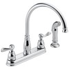 Delta Windemere Chrome Kitchen Faucet with Side Sprayer, Traditional 4