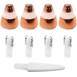 Eyebrow Hair Remover 18k Gold-Plated Replacement Heads for Eyebrow and Facial Hair Removal, Pack of 4