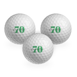 DV DESIGN 3 x Golf Balls - 70 Seventy 70th Birthday Joke Funny Age Golfing Club Sport Husband Groom Best Man Dad Brother Friend Men Boys Gift #GB0006