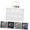 GRIRIW 1 Set Acrylic Dry Erase Board Magnetic Reminder Dry