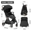 Gromast Gravity Folding Baby Stroller - Portable Travel Toddler Stroller