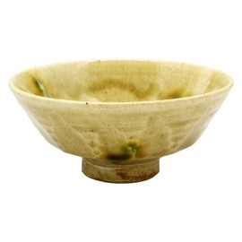 Seto Ware 136-0029 Masanori Hatano Rice Bowl, Rice Bowl, Chamfered with Kiseto, Approx. Diameter 5.1 x Height 2.2 inches (13 x 5.5 cm) (Comes with Cosmetic Box), Made in Japan