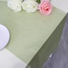 Sage Green Fabric Chiffon Table Runner, Kitchen Table Decoration Indoor