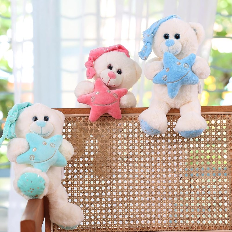 Soft Teddy Bear Stuffed Animal - Adorable Decorative Bear with