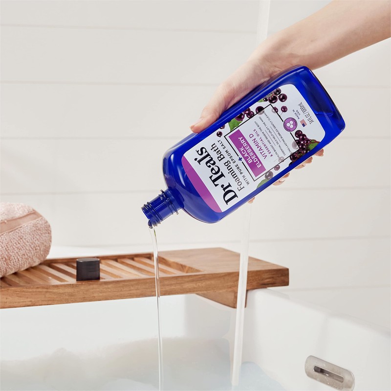 Dr Teal's Foaming Bath with Pure Epsom Salt, Black Elderberry