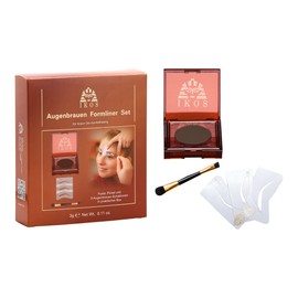 Ikos Eyebrow Liner Set Blonde to Rothaarig – 3 Stencils + Eyebrow Powder + Brush)