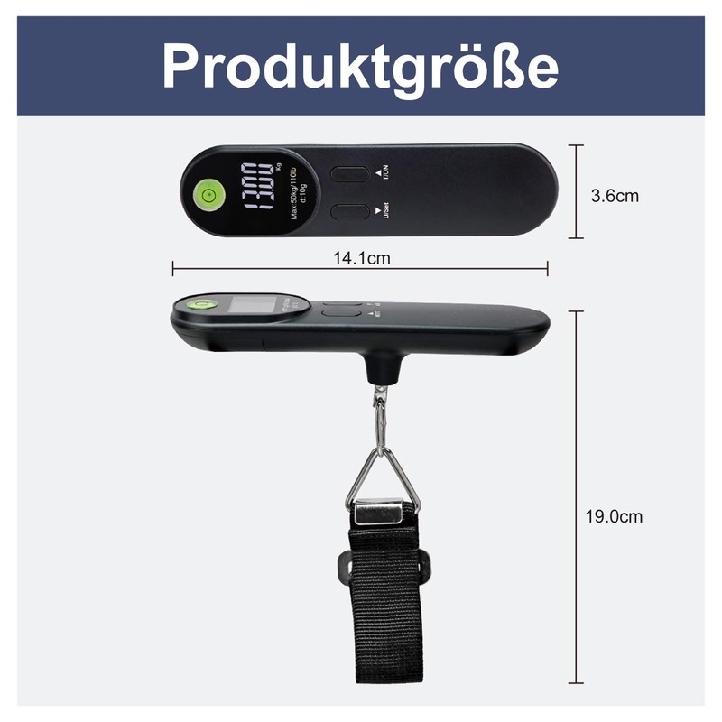 Charmline Portable Luggage Scales Digital with Hooks, Luggage Scales with