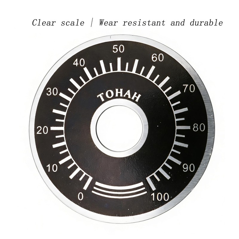 YTgilo 8PCS Guitar Potentiometer Knob Dial 0-100 Adjustable Dial Panel