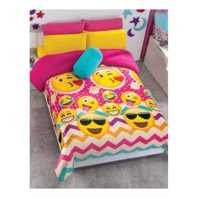 Concord Cobertor De Borrega Efriends Emoticons Matrimonial