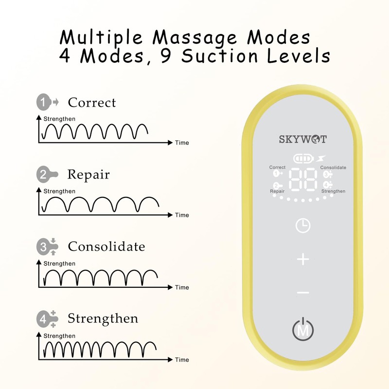 SKYWOT Electric Nipple Corrector for Flat or Inverted Nipples, Portable