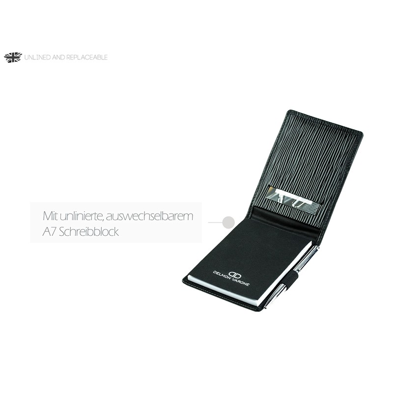 DELMON VARONE - Notepad Case DIN A7 Including 2 x