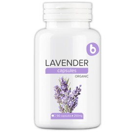 Organic Lavender Capsules - Lavender Pills for Relaxation and Balance - Supports Calm Mind and Body - Natural Supplement - Non-GMO, Gluten-Free – 90 Vegan Capsules